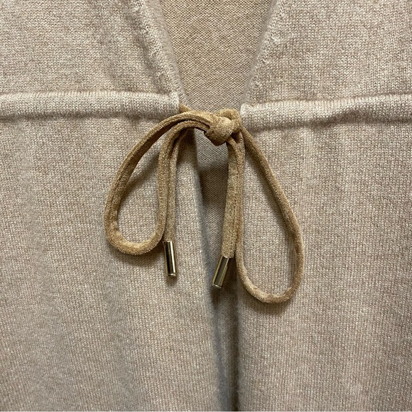 Bruno Magli Tie Front Cashmere Cardigan Large - Picture 8 of 10